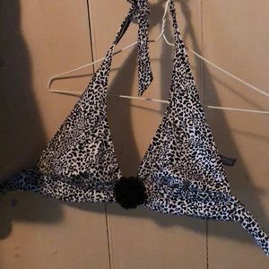 Black and White Bathing Suit Top